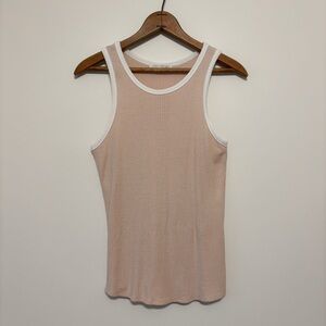 Joah Brown Sleeveless Tank Top Racerback Shirt Pink Small / Medium